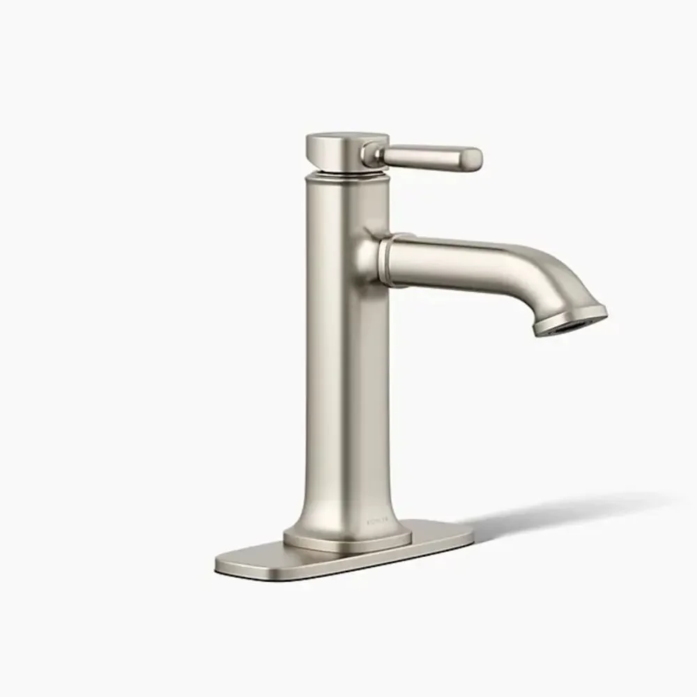 Kohler Terzet Brushed Nickel Single Handled Bathroom Faucet